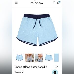 Minnow Men’s Atlantic star boardie size Medium brand new with tags!